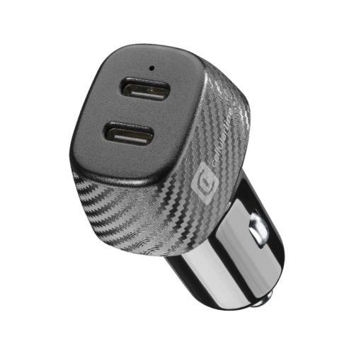 سيلولارلاين شاحن سيارة 40 واط بمدخلين USB-C