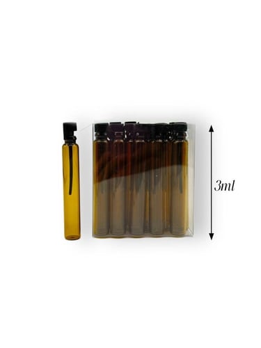 زجاجة عطر فارغة شفاف ( 1 مل - 2 مل - 3 مل ) 24 حبة