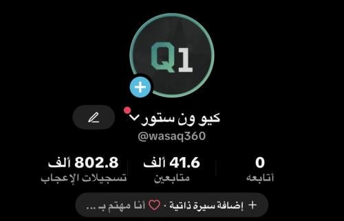 حساب تيك توك 41 الف متابع