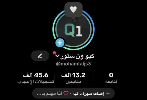 حساب تيك توك 13 الف متابع