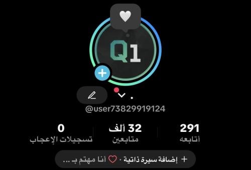 حساب تيك توك 32 الف متابع