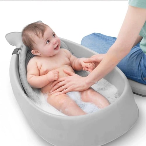 بانيو الحوت للاطفال والرضع وردي