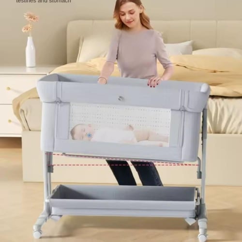 سرير أطفال جانبي NEXT TO ME قابل للطي