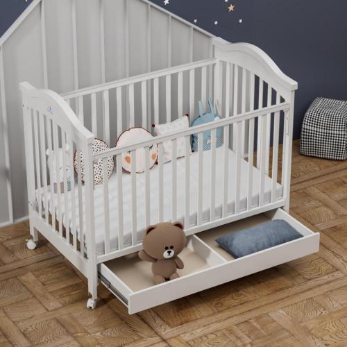 سرير خشب مع درج للتخزين مقاس 130 في 70