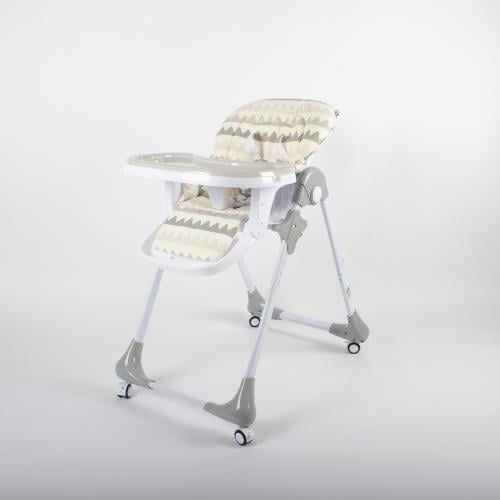 كرسي طعام متعدد المواصفات بعدّة ارتفاعات - رمادي