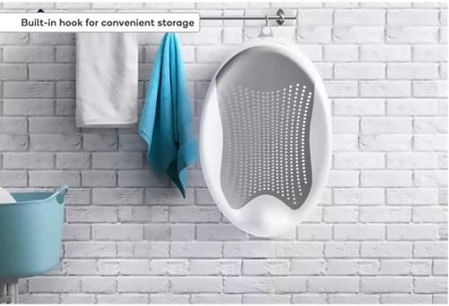 مقعد استحمام وردي