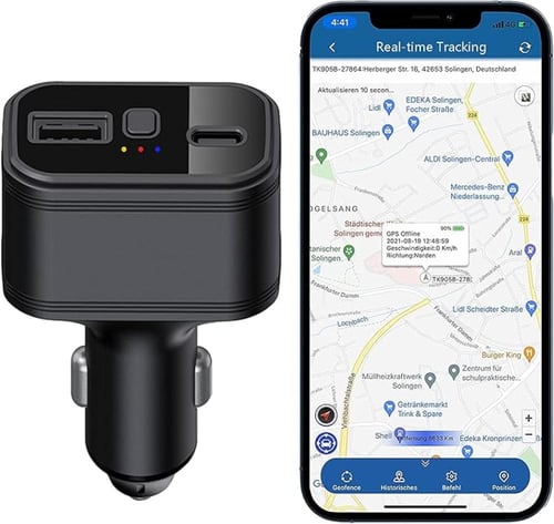 جهاز تتبع شاحن جوال BOOLSEE GPS