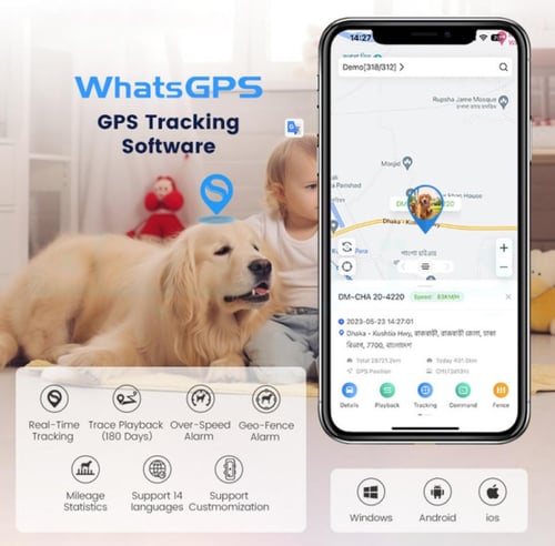 جهاز تتبع للحيوانات الابل والقطط والممتلكات BOOLSE...