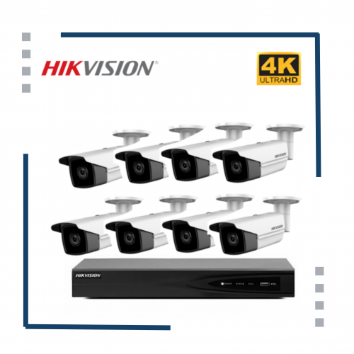 8 كاميرا 8 ميجا IP Motorized- رؤية ليلية 50 متر