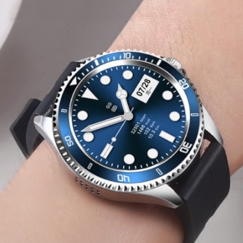 ساعة فضة مطلي رويالز الذكية شبيهة الرولكس