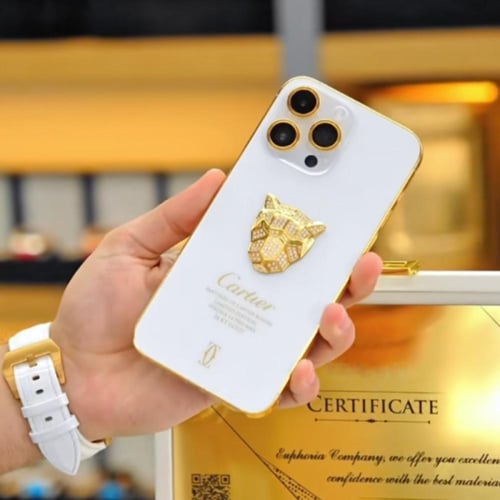 آيفون مطلي بالذهب 16 برو MAX عيار 24