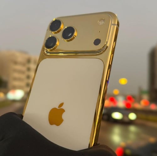 آيفون مطلي بالذهب 17 برو/برو ماكس عيار 24
