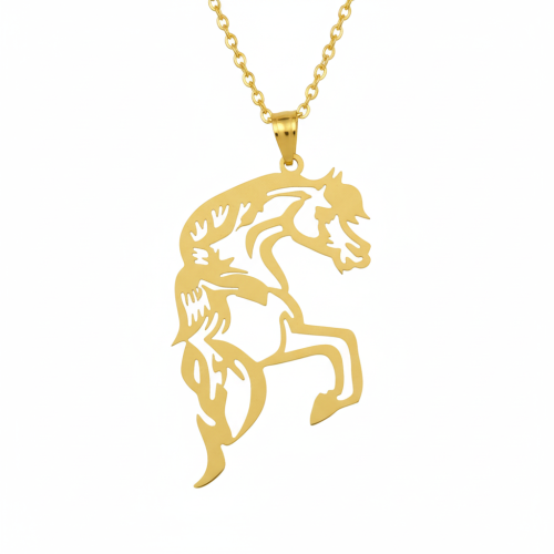 تعليقة سيارة حصان مطلية مع اسم من اختياركم