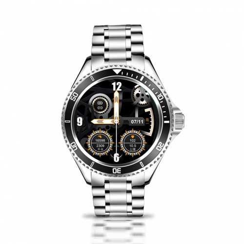 ساعة فضة مطلي رويالز الذكية شبيهة الرولكس