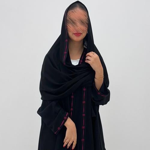 PL56 عباية بتطريز نجوم عودي
