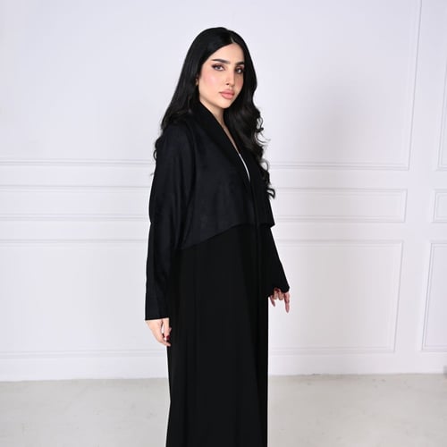 Pl33 عباية كريب ملكي بسديري جاكار