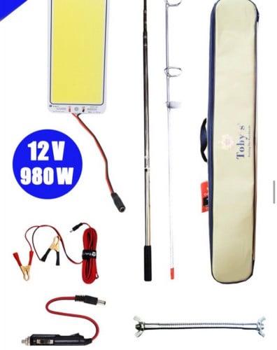 لمبة سنارة كبيره عصاءة حديد تحكم عن بعد بالريموت