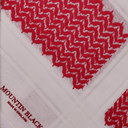 شماغ ماونتن بلاك أحمر غامق رسمي انجليزي 2024