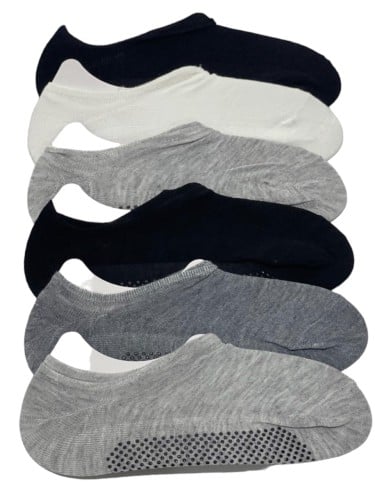 جوارب فلات مانع للانزالاق ابيض 12 زوج