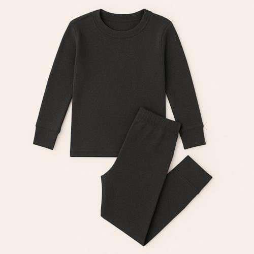 بجايم شتوية حراريه اطفال لون رمادي غامق