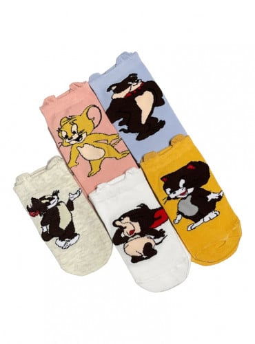 جوارب أطفال توم وجيري 12زوج