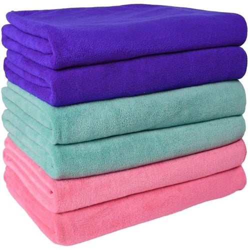 مناشف مايكرو فايبر 6 حبات مقاس 50*90