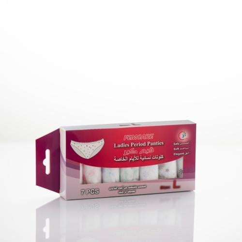 فيم كير كلوتات نسائية للأيام الخاصة 7 قطع مقاسات م...