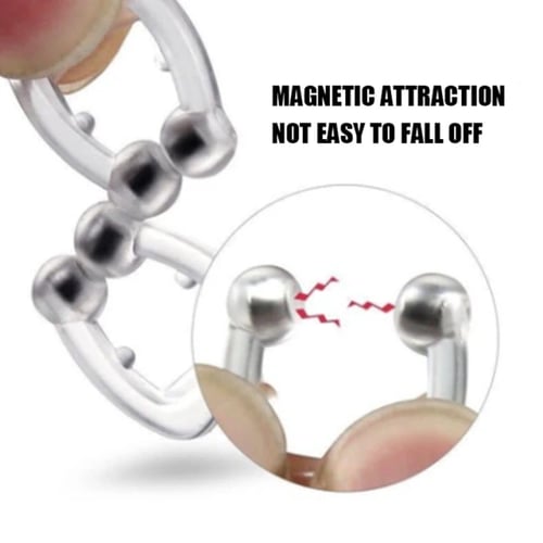 جهاز منع الشخير – مشبك أنف مغناطيسي من السيليكون