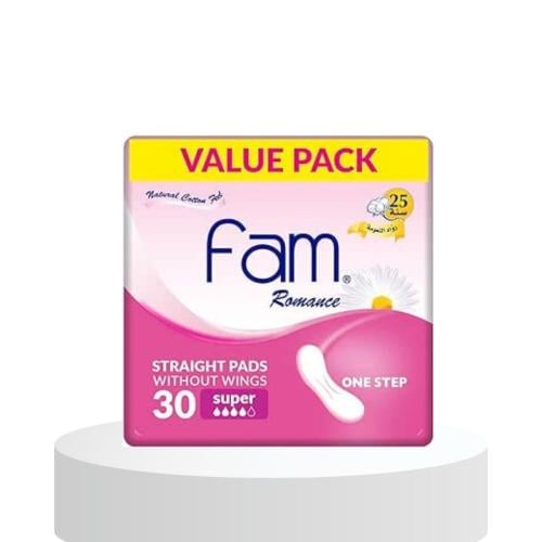 فوط نسائية بدون أجنحة حجم كبير من فام