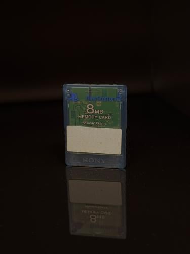 Sony PS2 OEM Memory Card 8MB — Clear Blue