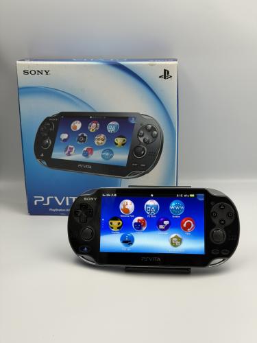 PS Vita OLED — Crystal Black (كامل في العلبة)