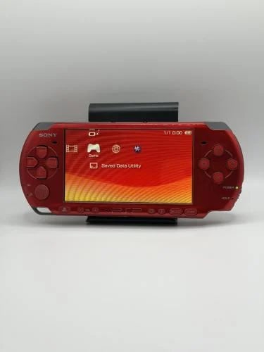 PSP 3000 — Radiant Red (مع الشاحن) (نسخة نادرة)