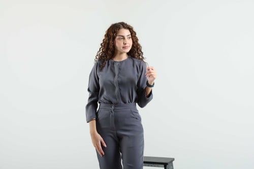 طقم سكرب باللون الرمادي #203