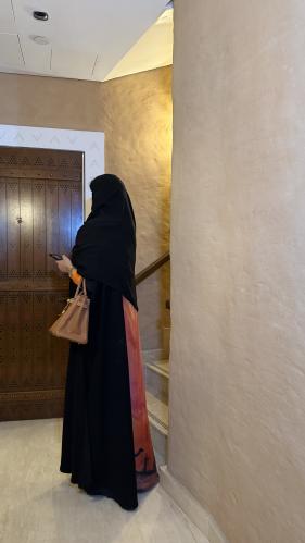 عباية بلاك بيري مع دانتيل | S265