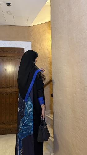 عباية بلاك بيري مع دانتيل | S268