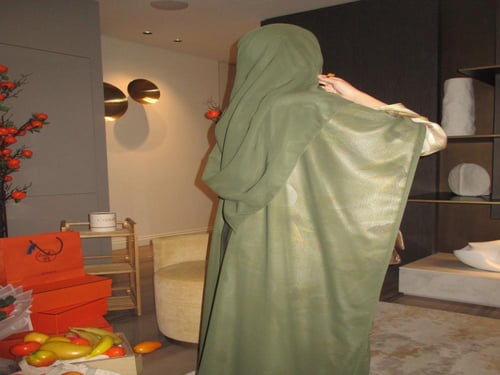 عباية نص كلوش زيتى 913|Garden