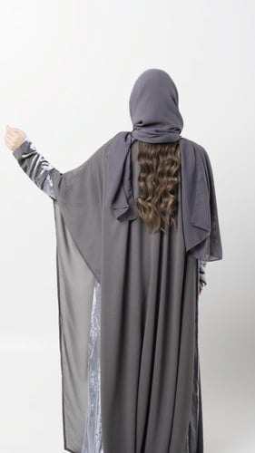 ًًًW24 | عباية سكارف PURE SILk