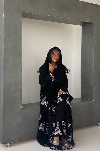 0115 - عباية فلورا مع فستان