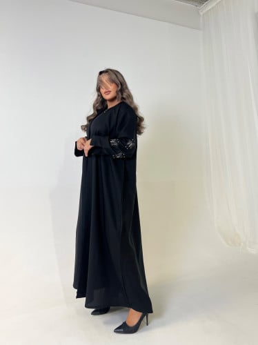 0707 - عباية سوداء صيفية