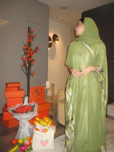 عباية بشت ليموني Lime|911