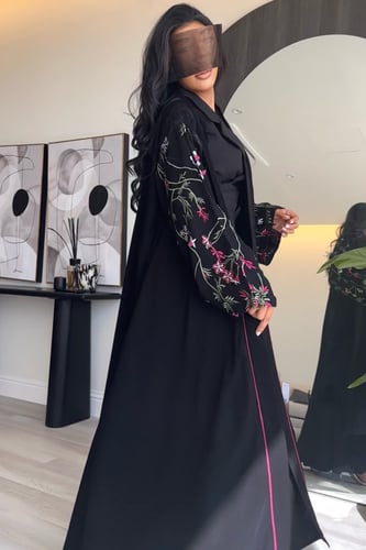 0401 - عباية فلاوري - قماش ملكي كلوش