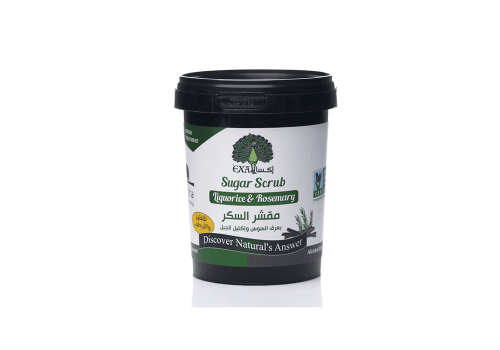 اكسا مقشر السكر بعرق السوس واكليل الجبل 600 جم