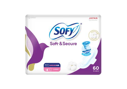 سوفي فوط صحية نسائية نعومة وامان رقيقة عدد 60 حبة...