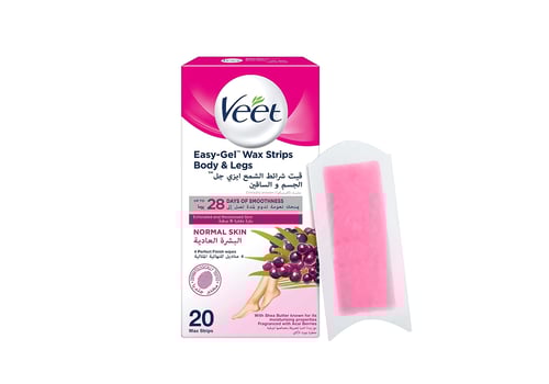 فيت شرائح شمعية للبشرة العادية للساقين والجسم 20 ق...