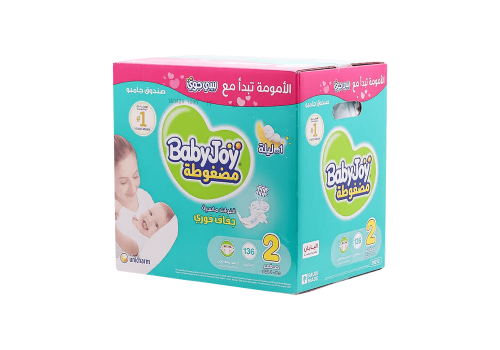 بيبي جوي حفاضات أطفال رقم 2 صغير عدد 136 حبه بوكس