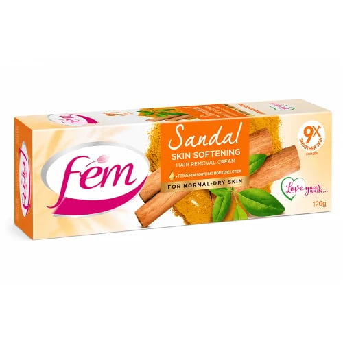 Fem Hair Removal Cream with Sandalwood for Dry and Normal Hair 120g 3553