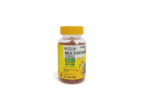 مذرنيست ملتا فيتامين + اوميجا 3 حلوى عبوة 60 قطعة