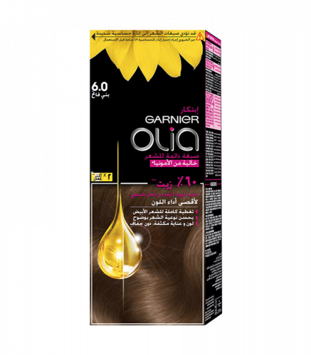 غارنييه صبغة شعر خالية من الامونيا بني فاتح رقم 6....