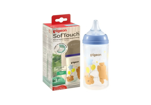 بيجون سوفت تتش رضاعة بلاستك زخرفة دب 240مل