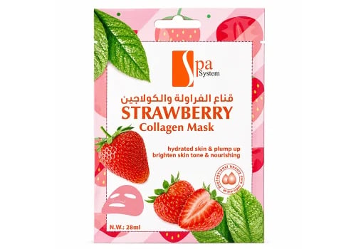 Spa System Strawberry Collagen Facial Mask 28ml